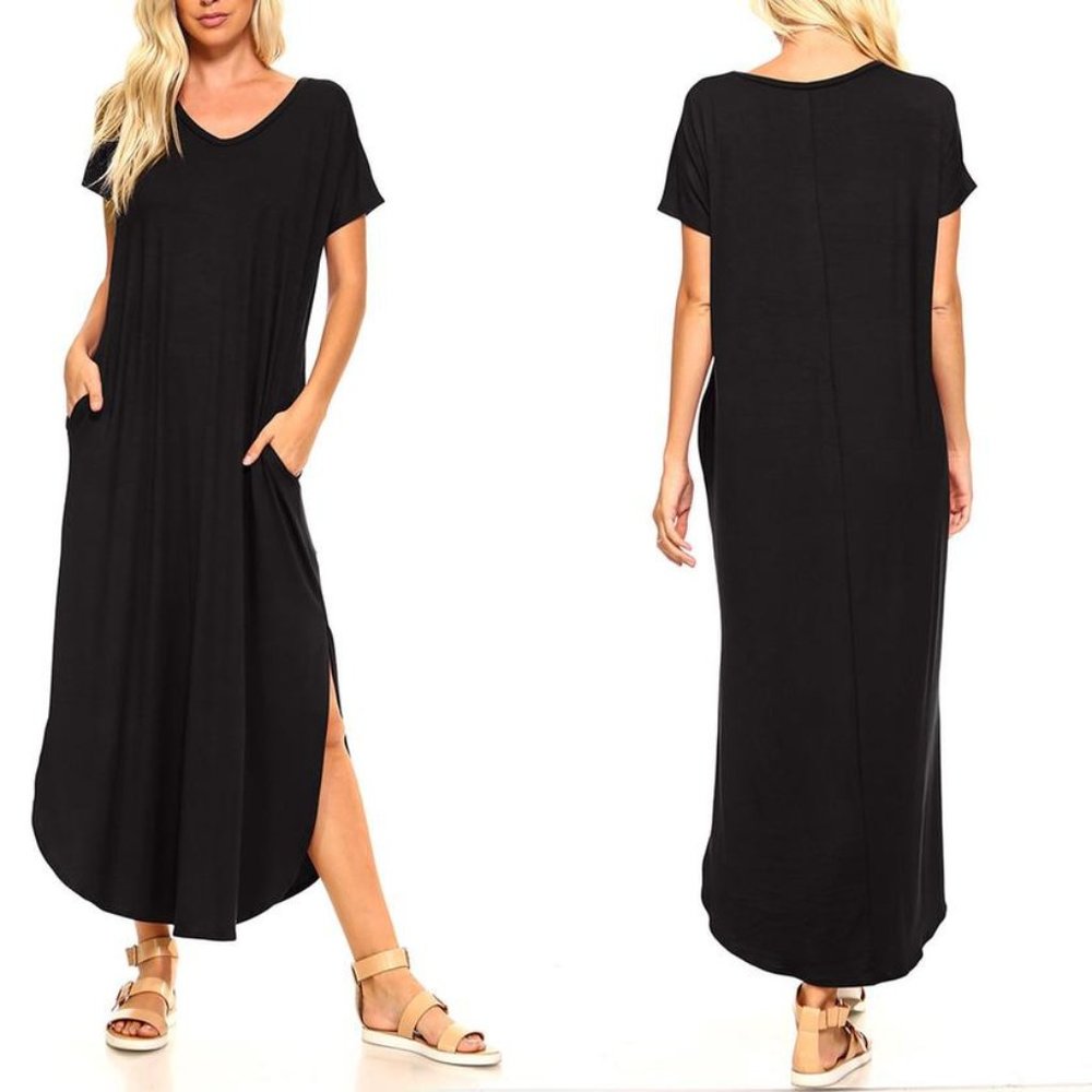 NWOT Flowy Maxi Dress With Pockets